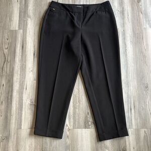 White House Black Market Crop Leg Black Pants Size 2